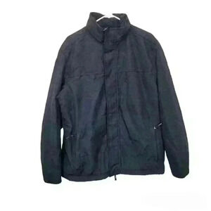 Banana Republic hide hood black Jacket Sz Medium